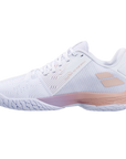 Babolat Jet Tere 2 Premium All Court Women Tennis Shoes [White/Sunset]