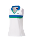 Yonex 75th Women's Sleeveless Polo Shirt 20627A [White]